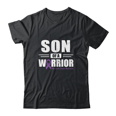 Pancreatic Cancer Awareness Son Of Warrior Green Gift-T-Shirt & Hoodie-Classic T-Shirt-Black