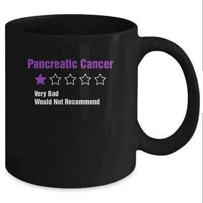 Pancreatic Cancer Awareness Very Bad Would Not Recommend Mug-Coffee Mug-Mug-Black