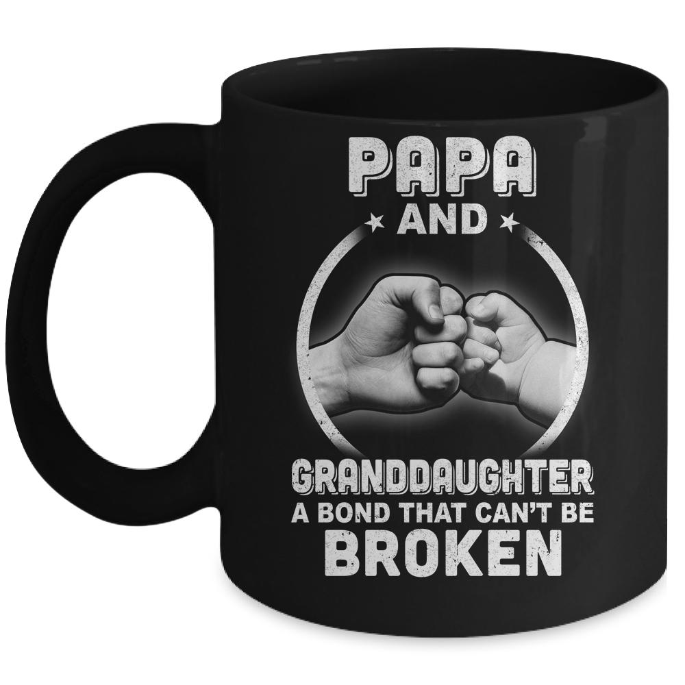 Papa And Granddaughter A Bond That Can't Be Broken Mug-Coffee Mug-Mug-Black
