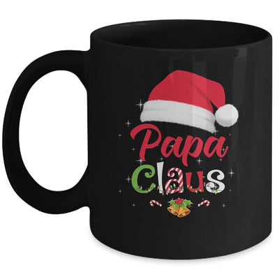 Papa Claus Santa Christmas Matching Family Pajama Funny Mug-Coffee Mug-Mug-Black