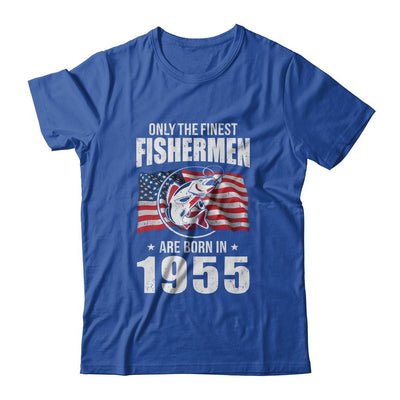Papa Grandpa Fishing Fisherman 1955 66th Birthday Gift-T-Shirt & Hoodie-Classic T-Shirt-Royal