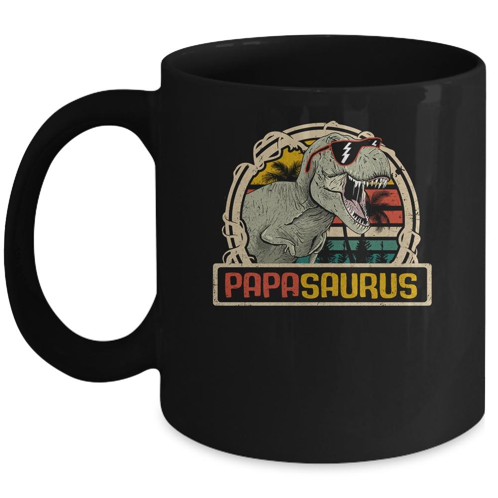 Papasaurus T Rex Dinosaur Papa Saurus Family Matching Mug