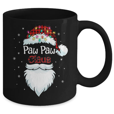 PawPaw Claus Beard Red Plaid Christmas Pajamas Xmas Mug-Coffee Mug-Mug-Black