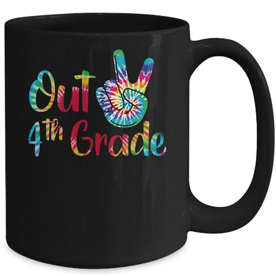 Peace Out 4th Grade Tie Dye Graduation Class Of 2021 Mug-Coffee Mug-