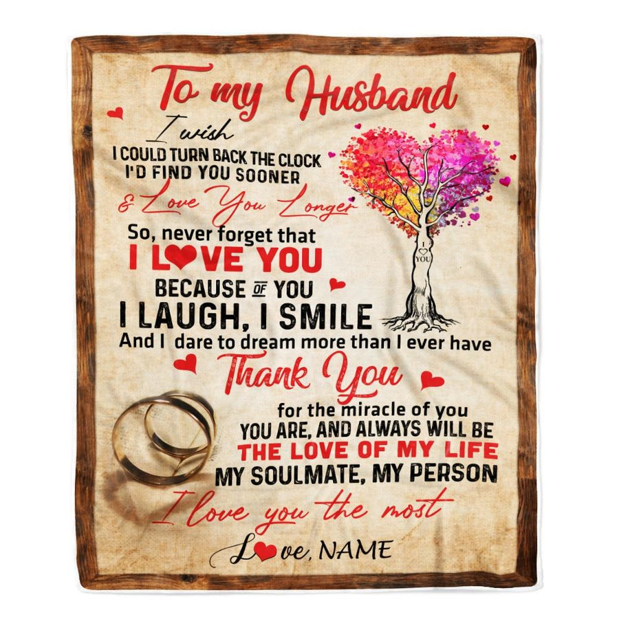 Personalized To My Husband Blankets From Wife Never Forget That I Love You Husband Birthday Wedding Anniversary Christmas Customized Fleece Blanket-Blanket-Fleece Blanket-30 x 40 Inches - Baby Size