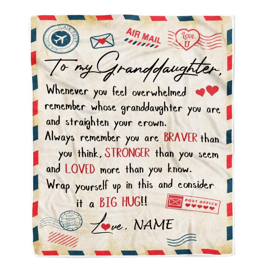 Personalized To My Son Blanket from Mom And Dad Mail Letter Son Birthday Graduation Christmas Gifts Customized Fleece Blanket-Blanket-Fleece Blanket-30 x 40 Inches - Baby Size