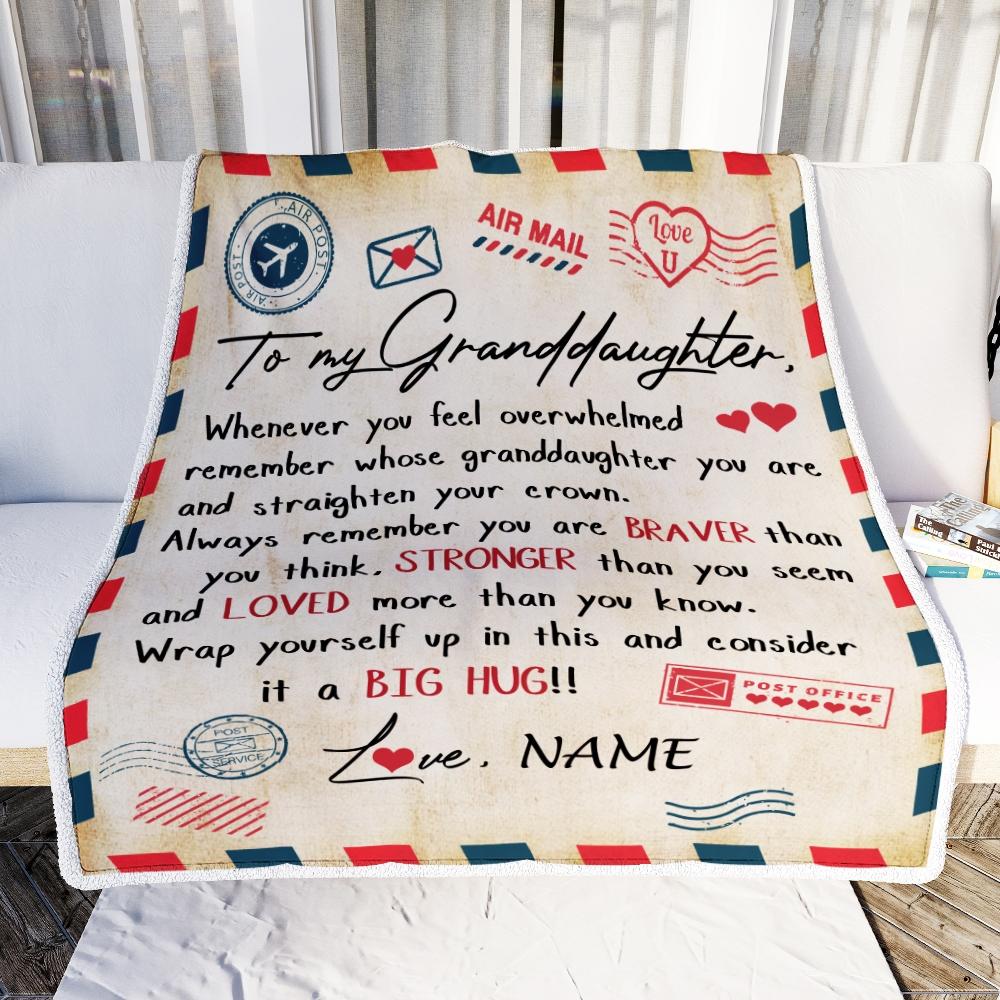 Personalized To My Son Blanket from Mom And Dad Mail Letter Son Birthday Graduation Christmas Gifts Customized Fleece Blanket-Blanket-