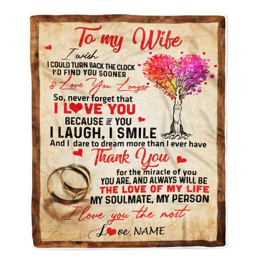 Personalized To My Wife Blankets From Husband Never Forget That I Love You Wife Birthday Wedding Anniversary Christmas Customized Fleece Blanket-Blanket-Fleece Blanket-30 x 40 Inches - Baby Size