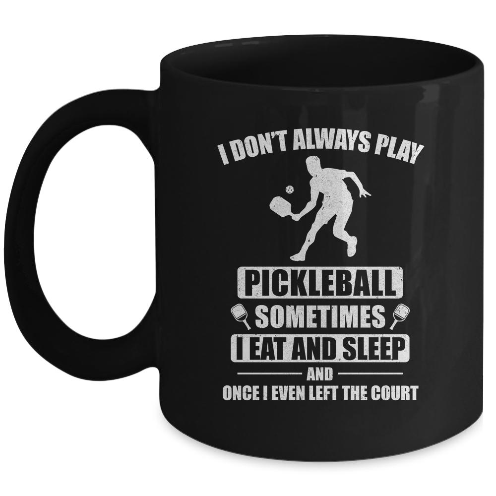 Pickleball For Men Women Funny Pickleball Paddle Mug-Coffee Mug-Mug-Black