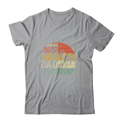 Pitbull Best Dog Dad Ever Vintage Father's Day Retro-T-Shirt & Hoodie-Classic T-Shirt-Sport Grey