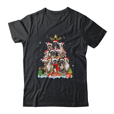 Pitbull Christmas Tree Pajama Xmas-T-Shirt & Sweatshirt-Classic T-Shirt-Black