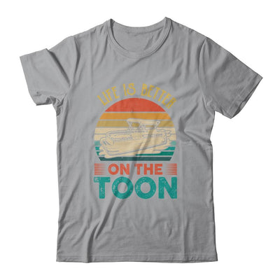 Pontoon Boat Life Is Better On Toon Pontoon Captain-T-Shirt & Tank Top-Classic T-Shirt-Sport Grey