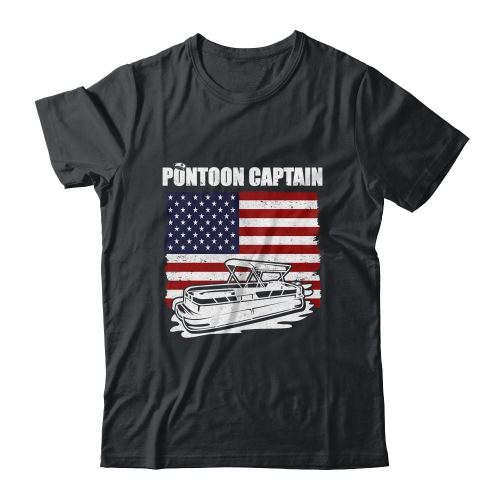 Pontoon Captain USA American Flag Pontoon For Men