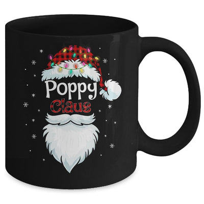 Poppy Claus Beard Red Plaid Christmas Pajamas Xmas Mug-Coffee Mug-Mug-Black