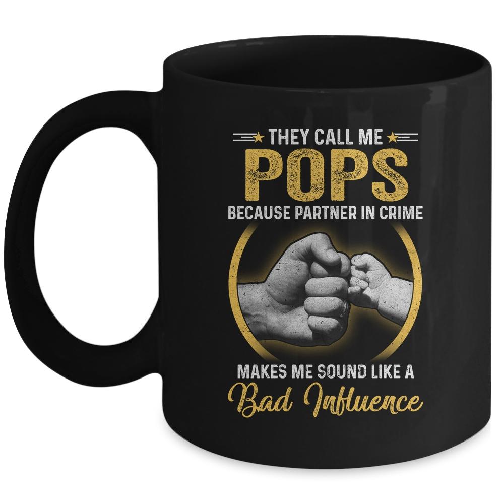 Pops For Men Funny Fathers Day They Call Me Pops Mug-Coffee Mug-Mug-Black