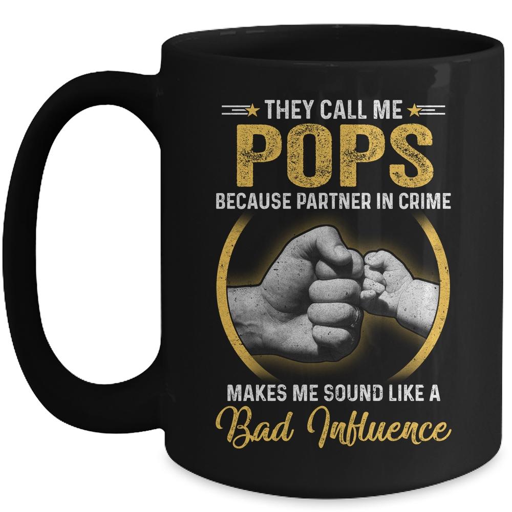 Pops For Men Funny Fathers Day They Call Me Pops Mug-Coffee Mug-Mug-Black