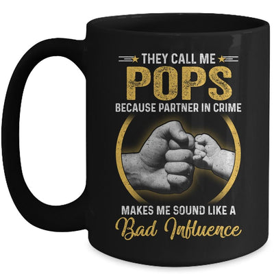 Pops For Men Funny Fathers Day They Call Me Pops Mug-Coffee Mug-Mug-Black