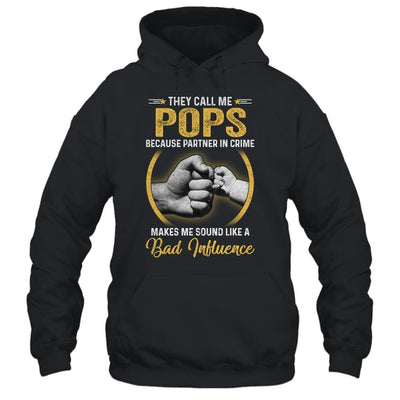 Pops For Men Funny Fathers Day They Call Me Pops-T-Shirt & Hoodie-Pullover Hoodie-Black