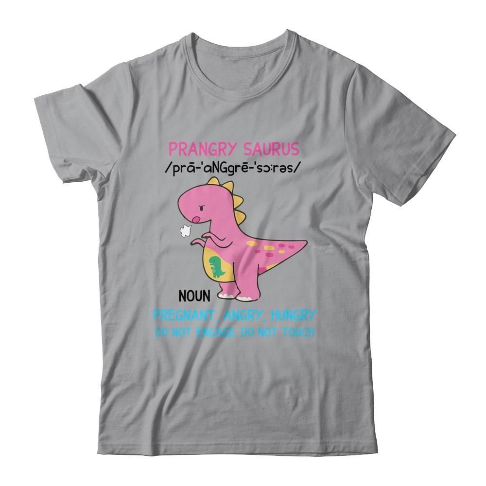 Prangry Saurus Definition Funny Pregnancy Announcement-T-Shirt & Tank Top-Classic T-Shirt-Sport Grey