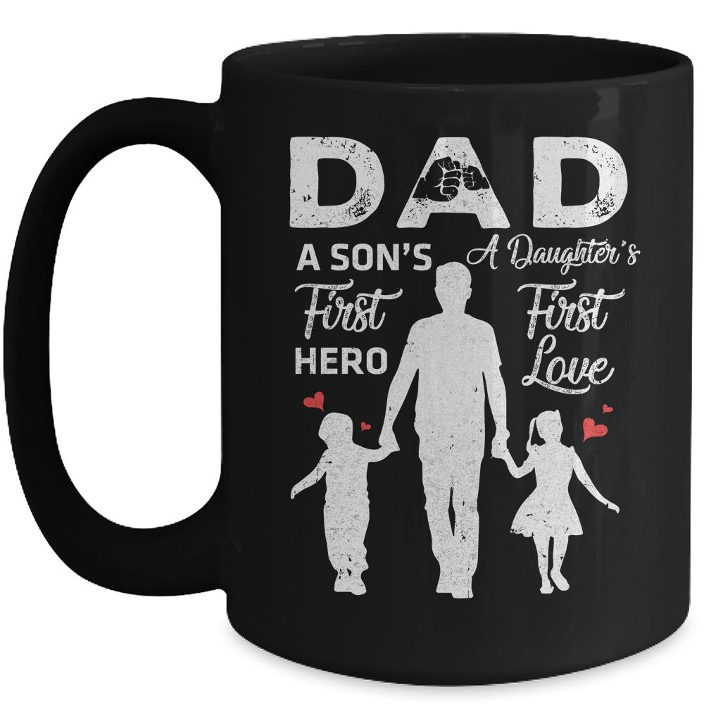 Proud Dad Of Twins Funny Fathers Day From Son Daughter Mug-Coffee Mug-Mug-Black