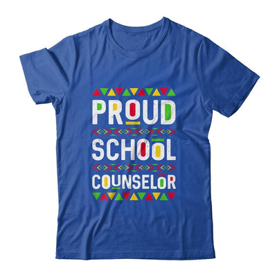 Proud School Counselor Africa Pride Black History Month-T-Shirt & Hoodie-Classic T-Shirt-Royal