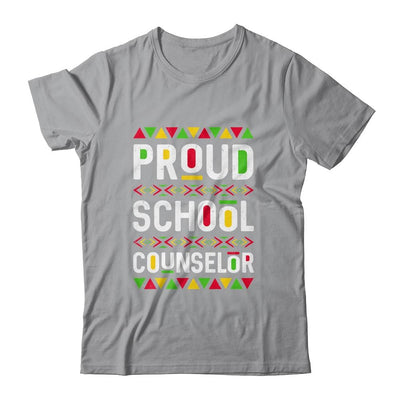 Proud School Counselor Africa Pride Black History Month-T-Shirt & Hoodie-Classic T-Shirt-Sport Grey