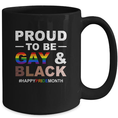Proud To Be Gay And Black LGBT Pride Month Mug-Coffee Mug-