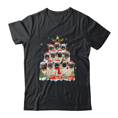Pug Christmas Tree Pajama Xmas-T-Shirt & Sweatshirt-Classic T-Shirt-Black