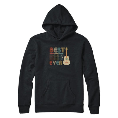 Vintage Best Dad Ever Guitar Chords Fathers Day Gifts-T-Shirt & Hoodie-Pullover Hoodie-Black
