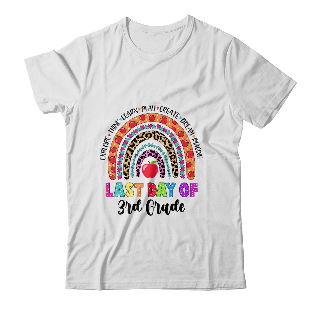 Rainbow Last Day Of School 3rd Grade Teacher Student
