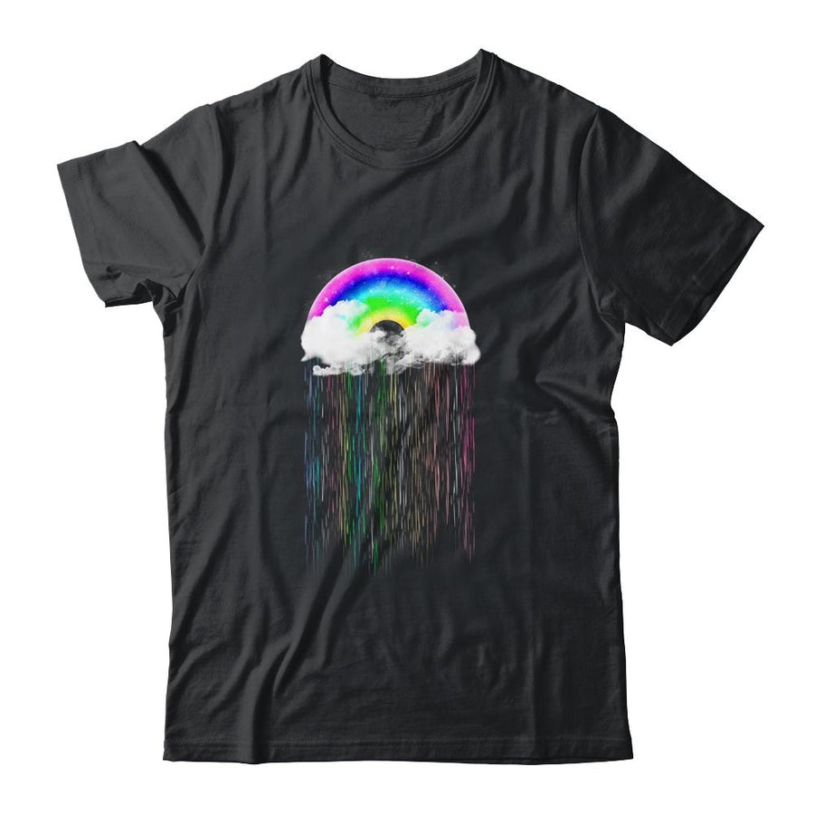 Rainbow Rain Cloud-T-Shirt & Tank Top-Classic T-Shirt-Black