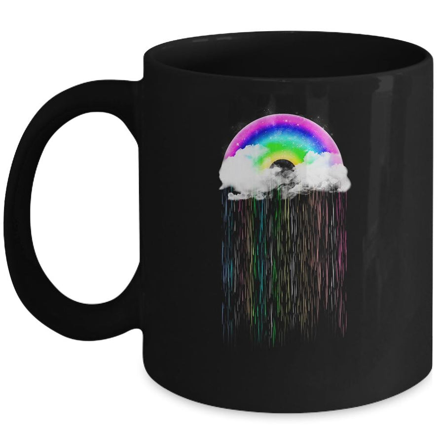 Rainbow Rain Cloud Mug-Coffee Mug-Mug-Black