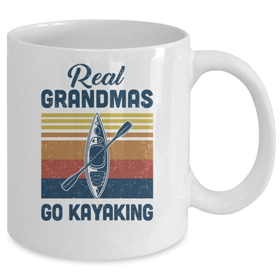Real Grandmas Go Kayaking Whitewater River Lake Mug-Coffee Mug-