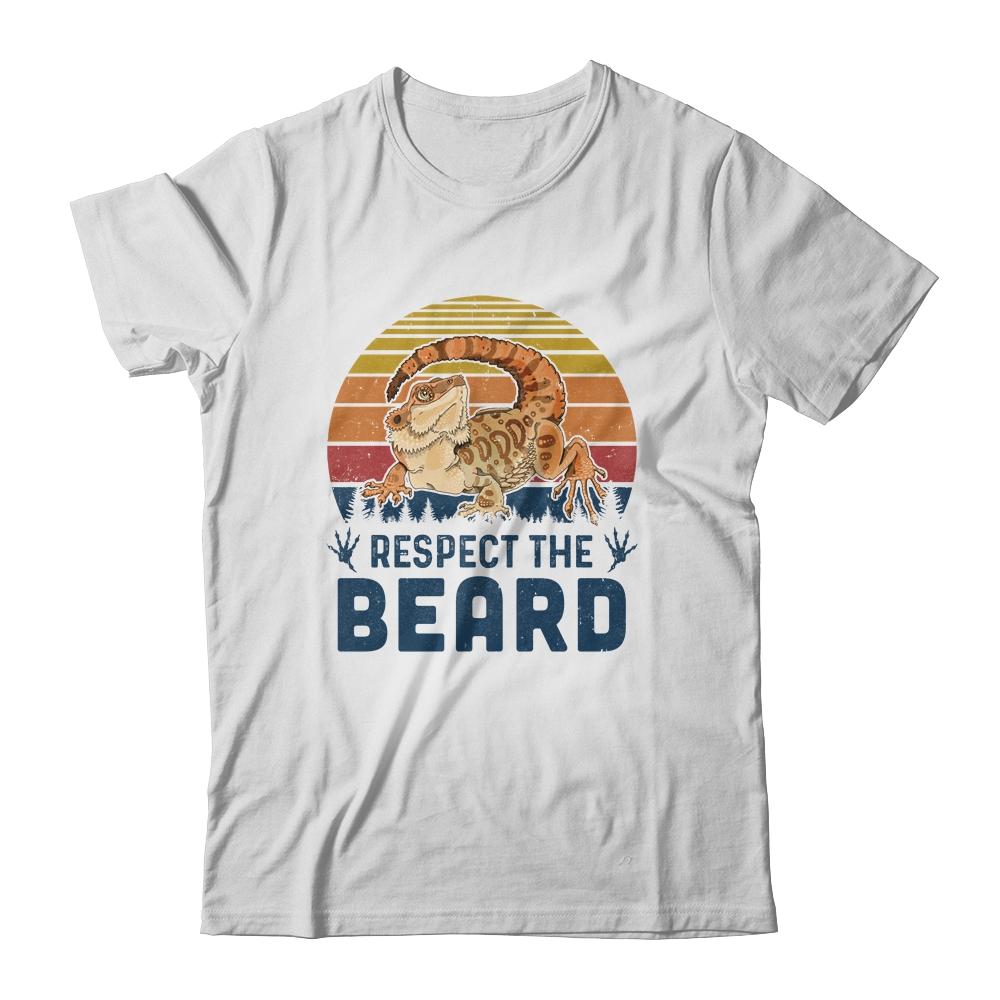 Respect The Beard Vintage Funny Bearded Dragon