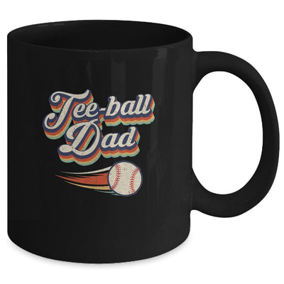 Retro Teeball Dad Funny Vintage Teeball Dad Father's Day Mug-Coffee Mug-