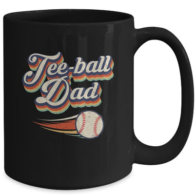 Retro Teeball Dad Funny Vintage Teeball Dad Father's Day Mug-Coffee Mug-