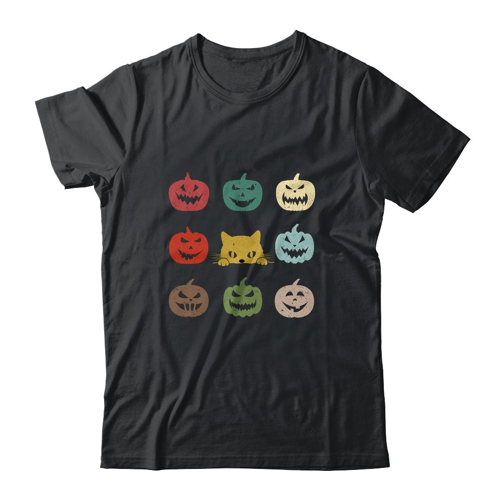 Retro Vintage Cat Pumpkin Halloween Costume