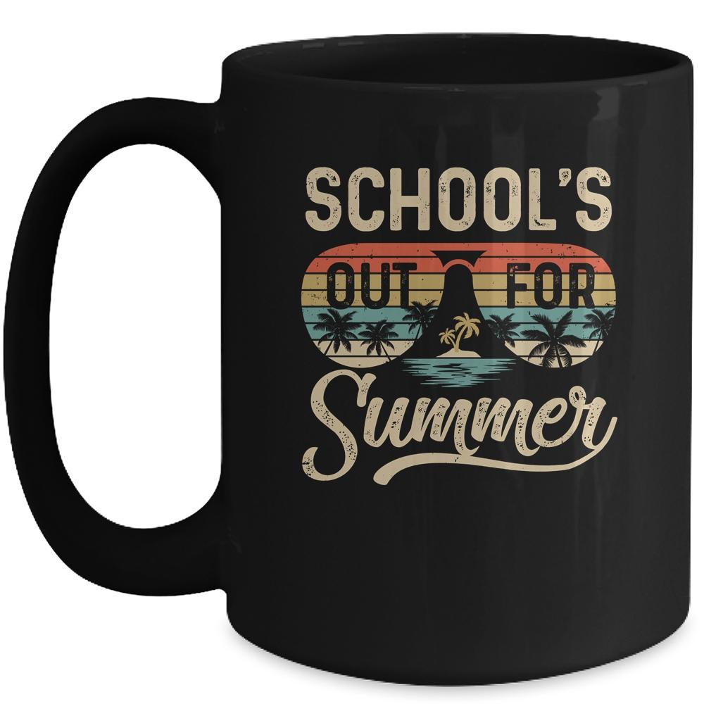 Retro Vintage Style Summer Dress School's Out For Summer Mug-Coffee Mug-Mug-Black