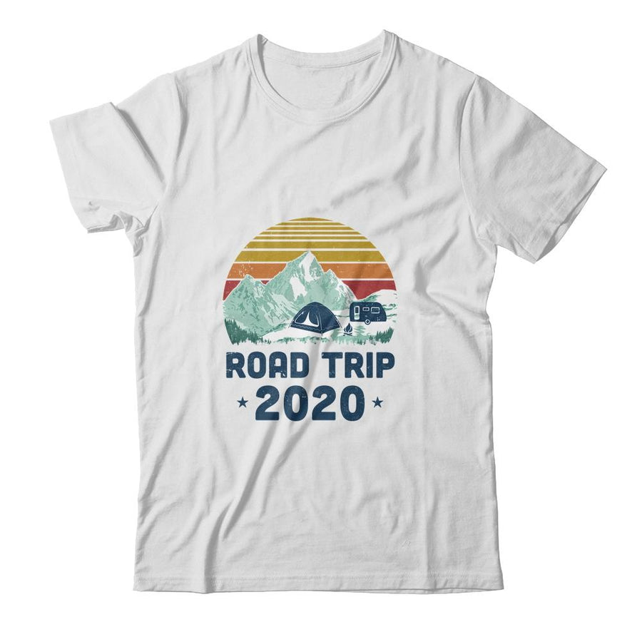 Road Trip 2020 Summer Vacation Tee Camping-T-Shirt & Hoodie-Classic T-Shirt-White
