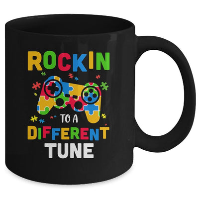 Rocking To A Different Tune Autism Awareness Gamer Kids Mug-Coffee Mug-