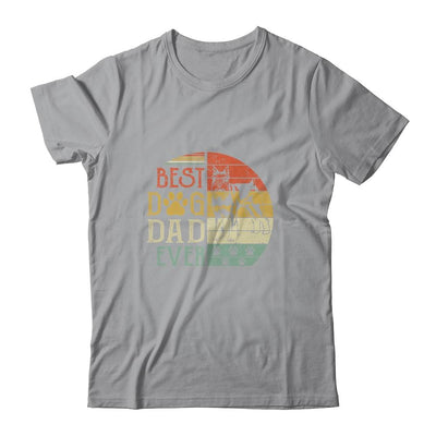 Schnauzer Best Dog Dad Ever Vintage Father's Day Retro-T-Shirt & Hoodie-Classic T-Shirt-Sport Grey