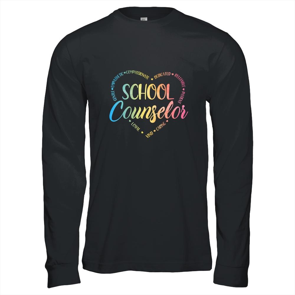 School Counselor Appreciation-T-Shirt & Hoodie-Long Sleeve T-Shirt-Black