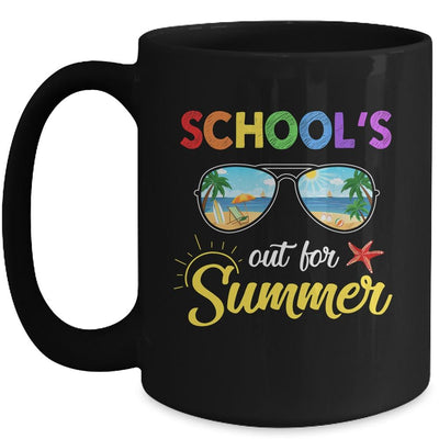 Schools Out For Summer Last Day Of School Student Teacher Mug-Coffee Mug-Mug-Black