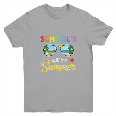 Schools Out For Summer Last Day Of School Student Teacher Youth-Youth Shirt-Youth T-Shirt-Sport Grey