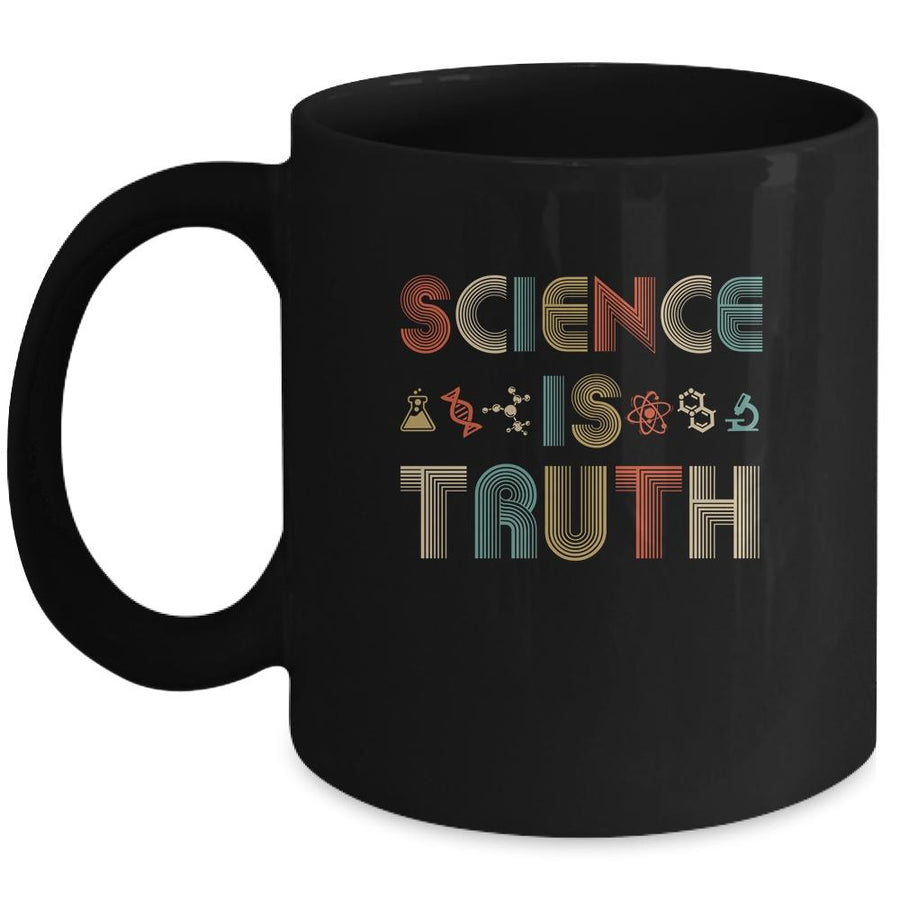 Science Is Truth Vintage Scientist Funny Mug-Coffee Mug-Mug-Black
