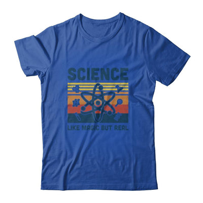 Science Like Magic But Real Retro Science Teacher-T-Shirt & Hoodie-Classic T-Shirt-Royal