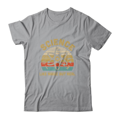 Science Like Magic But Real Vintage Science Teacher-T-Shirt & Hoodie-Classic T-Shirt-Sport Grey