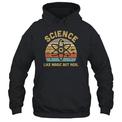 Science Like Magic But Real Vintage Science Teacher-T-Shirt & Hoodie-Pullover Hoodie-Black