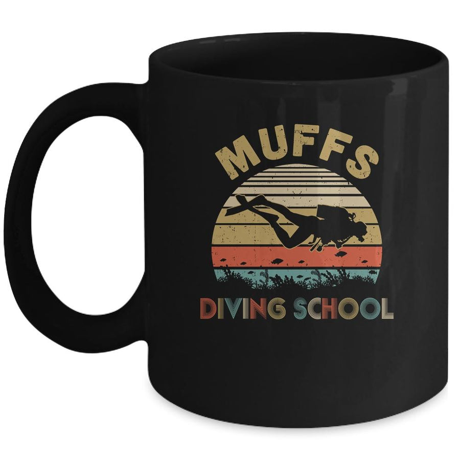 Scuba Muffs Diving School Mug-Coffee Mug-Mug-Black