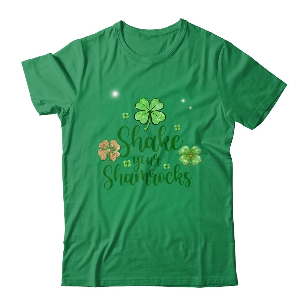 Shake Your Shamrocks St Patricks Day Clover-T-Shirt & Hoodie-Classic T-Shirt-Irish Green